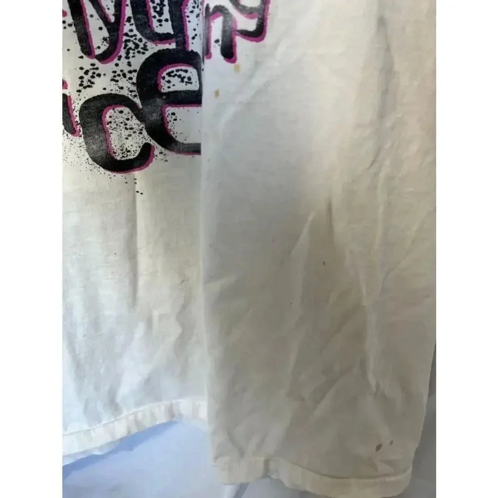 Vintage 80s/90s Nike rare sugar & spice & everything nice‎ white tshirt size M